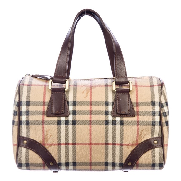 Burberry Handbags - Authentic Burberry Chester Bowling Boston Bag